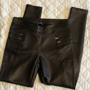 NWOT Express Pleather Moto Leggings